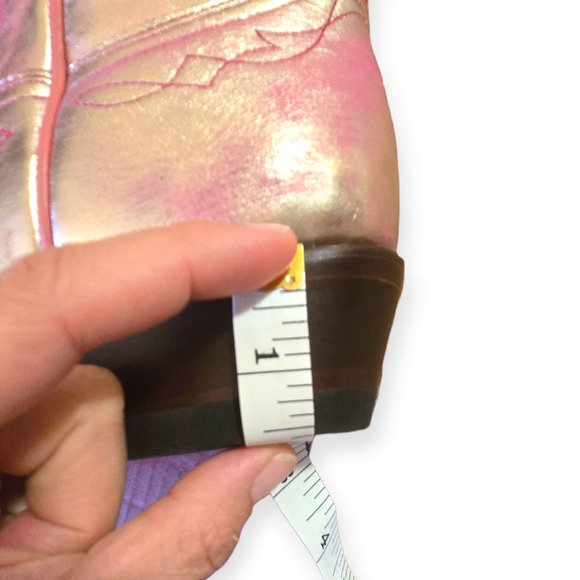 Old Gringo Yippee Ki Yay Peyton Pink Gold Tall Boots Size 8.5 - Picture 12 of 15